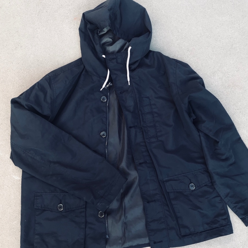 Blue windbreaker